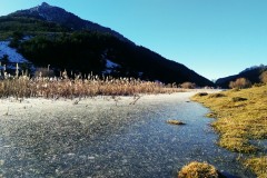 Lac de Peyssier en hiver