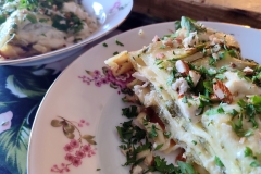 Lasagne de courgettes, ricotta et granolata